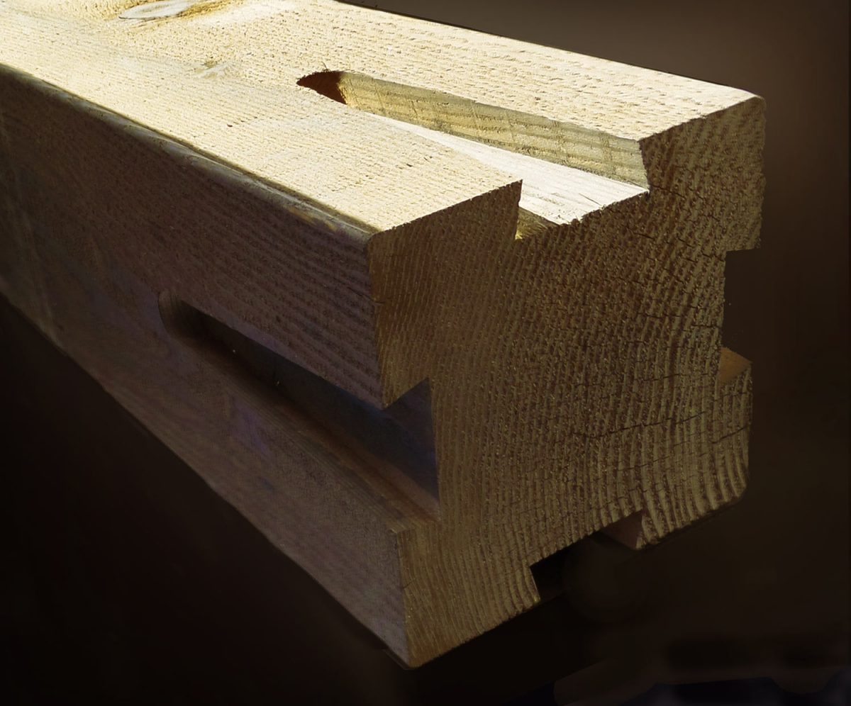 dovetail-beveled-ends dove tails make pergolas and gazebos stronger