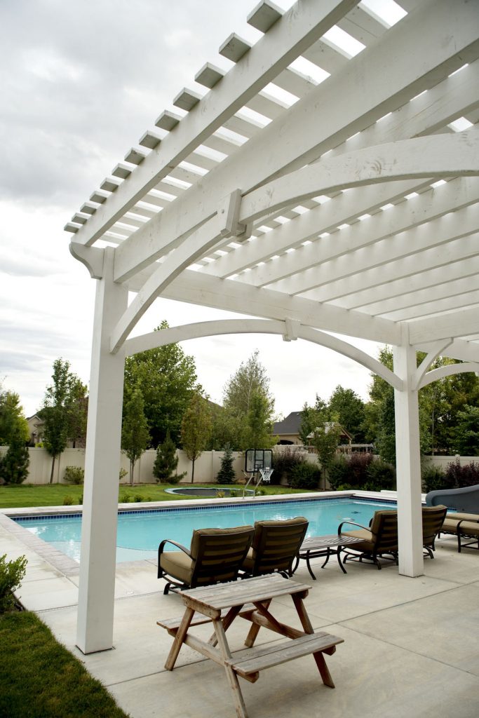 Gigger-white-pergola-shade10 diy poolside pergola kit