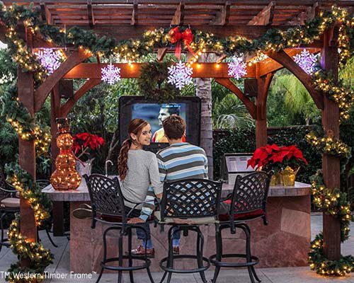 people-outdoor-tv-pergola-clausing well designed pergola kit with pergola materials like outdoor seating
