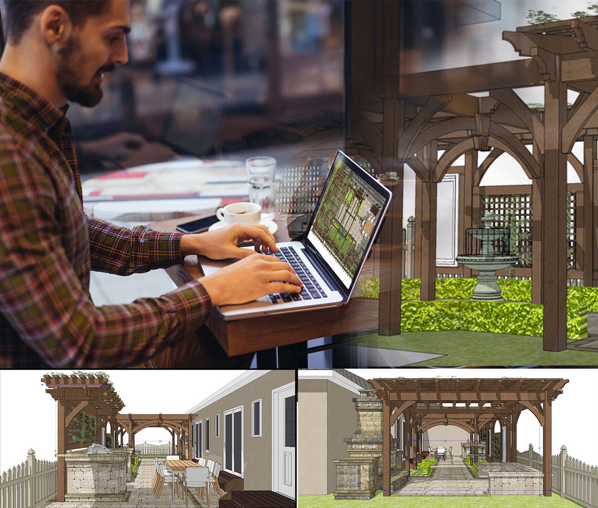 designing-pergola-manager wooden carport planning