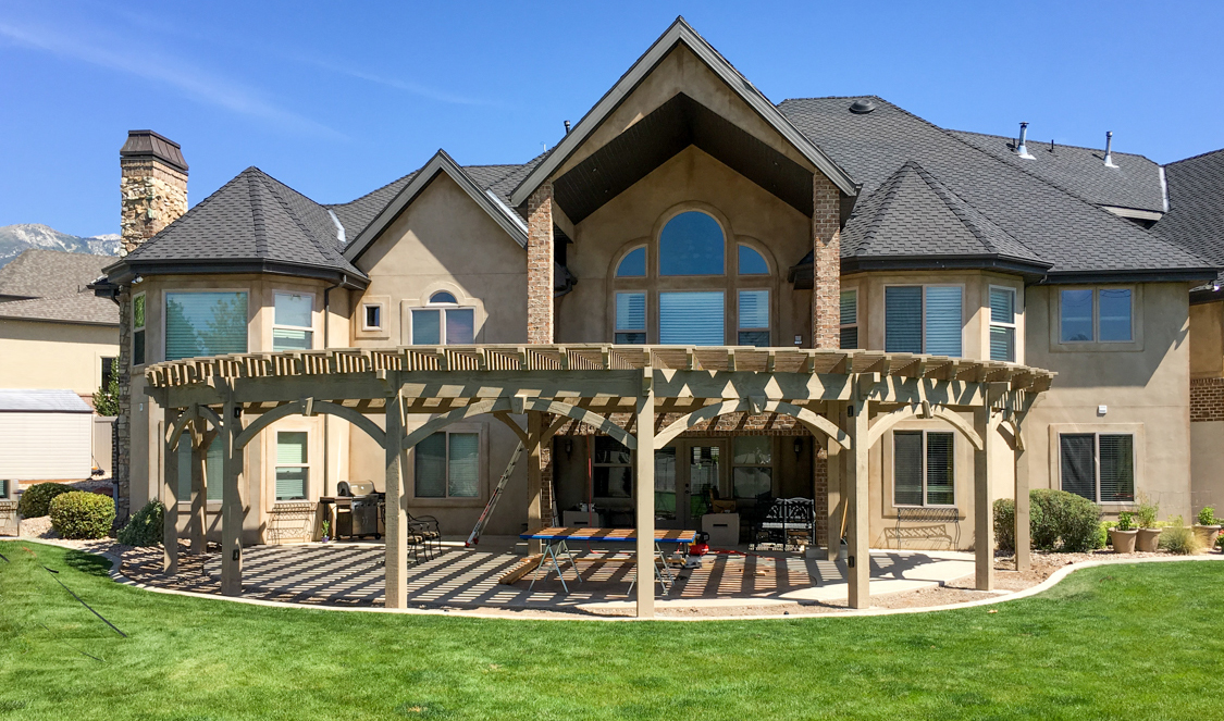 round radius shadescape pergola kit